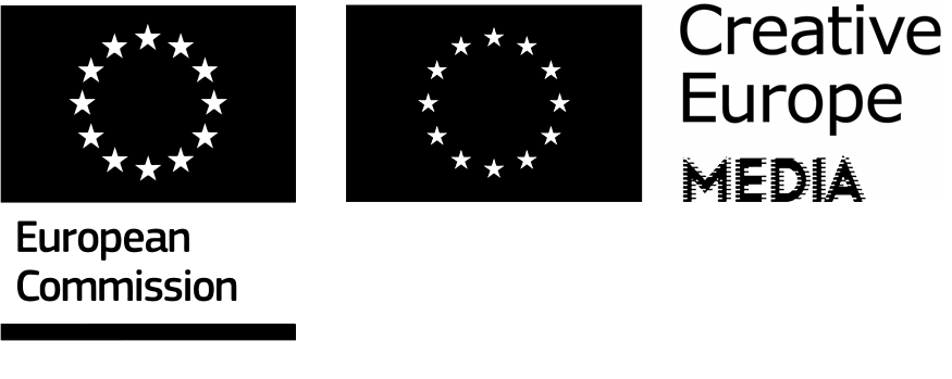 Logos of Creative Europe Media and European Commission